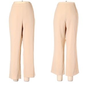 Marina Rinaldi Tan High Rise Cropped Dress Pants Pantalone Lungo Size 23 / US 14